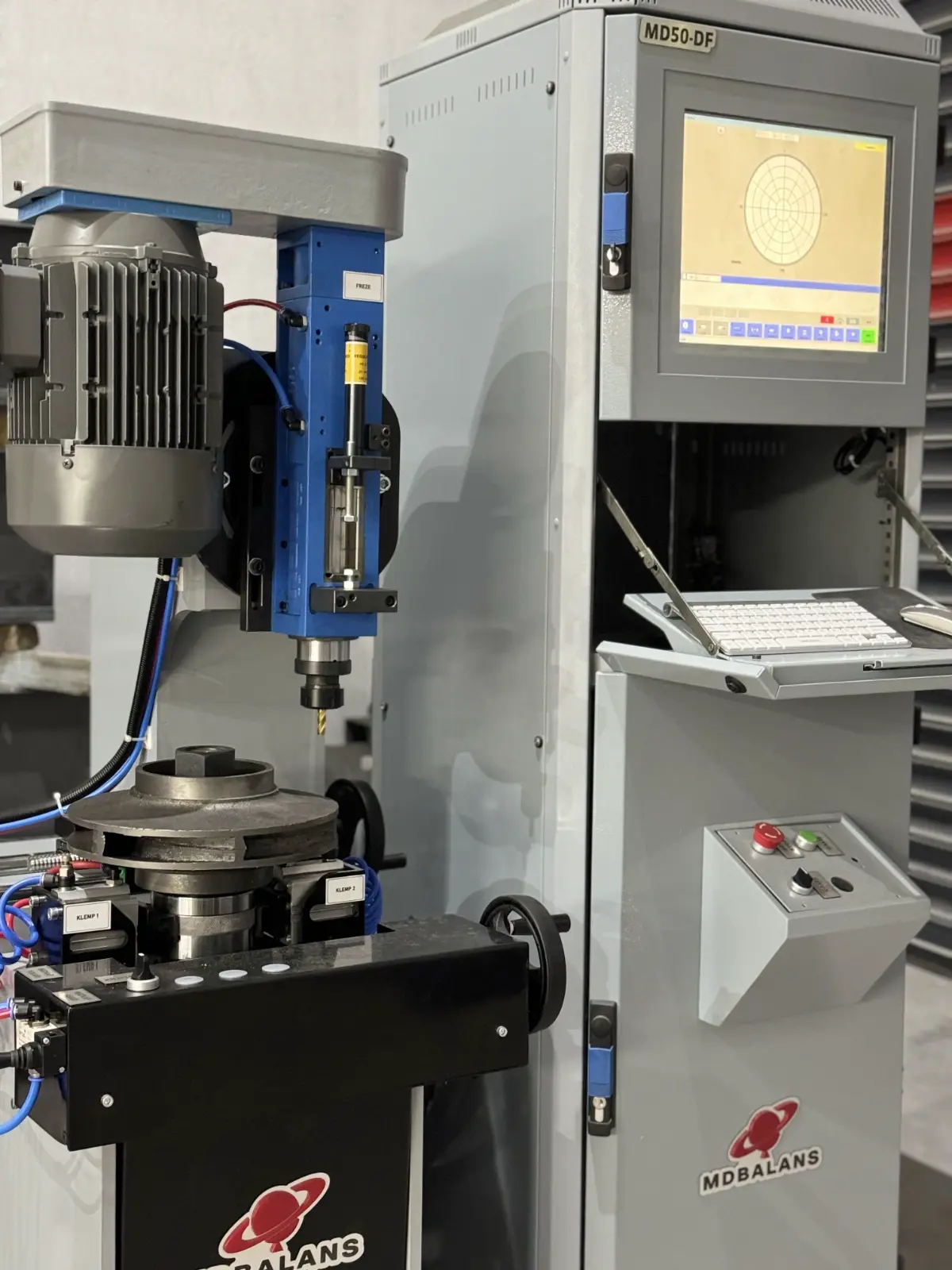 MD20-DF / 20 Kg Dikey Frezeli Balans Makinesi